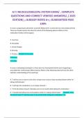 A&period;T&period;I MUSCULOSKELETAL SYSTEM EXAM&sol; &comma; COMPLETE  QUESTIONS AND CORRECT VERIFIED ANSWERS&sol;&comma; &lbrack; 2025  EDITION&rsqb; &semi;&semi; ALREADY RATED A&plus;&semi;&semi; GUARANTEED PASS  100&percnt;
