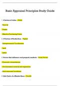 Basic Appraisal Principles Study Guide