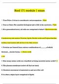 Biod 171 module 1 exam