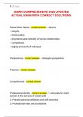 SOWK COMPREHENSIVE 2025 UPDATED  ACTUAL EXAM WITH CORRECT SOLUTIONS&period;