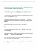 EE105&colon; LIGHTING CONTROL SYSTEM DESIGN&comma; Part 1&colon; Programming Exam with 100&percnt; Correct Answers &vert; Verified &vert;Latest version 2025