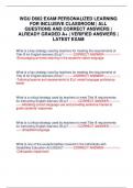 WGU D662 EXAM PERSONALIZED LEARNING FOR INCLUSIVE CLASSROOM &vert; ALL QUESTIONS AND CORRECT ANSWERS &vert; ALREADY GRADED A&plus; &vert; VERIFIED ANSWERS &vert; LATEST EXAM