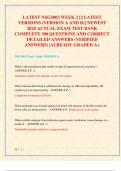 NSG5003 WEEK 2 &lbrack;2 LATEST  VERSIONS &lpar;VERSION A AND B&rpar;&rsqb; NEWEST  2025 ACTUAL EXAM TEST BANK  COMPLETE 300 QUESTIONS AND CORRECT  DETAILED ANSWERS &lpar;VERIFIED  ANSWERS&rpar; &vert;ALREADY GRADED A&plus;