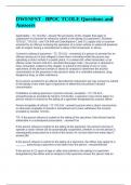 DWI&sol;SFST - BPOC TCOLE Questions and Answers 