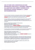 2025 ATI MED SURG CARDIOVASCULAR AND RESPIRATORY EXAM 2025&vert;&vert;&lpar; 2 DIFFERENT VERSIONS&rpar; ALL QUESTIONS AND CORRECT ANSWERS WITH RATIONALES&vert;&vert; ALREADY GRADED A&plus; &vert; LATEST EDITION&lpar;BRAND NEW&rpar;