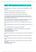 BPOC 2025 Questions and Answers correct