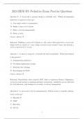 HESI RN Pediatric Nursing Exam 2024 &ndash; Practice Questions & Rationales for NCLEX Prep