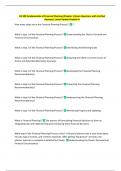 HS 300 Fundamentals of Financial Planning &lpar;Chapter 1&rpar; Exam Questions with Verified  Answers&vert; Latest Update Graded A&plus; 