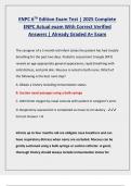 ENPC 6TH Edition Exam Test &vert; 2025 Complete ENPC Actual exam With Correct Verified Answers &vert; Already Graded A&plus; Exam