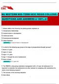 NU Midterm Mid-Term 665C REGIS COLLEGE&colon;- Questions and Answers A 100&percnt; A&plus;