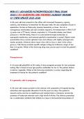 MSN 611 ADVANCED PATHOPHYSIOLOGY FINAL EXAM 2025&vert;150&plus;QUESTIONS AND ANSWERS&vert;ALREADY GRADED A&plus;&vert;NEW UPDATE 2025-2026