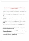 CTS 155 MODULE 6 ITIL MANAGEMENT PRACTICES EXAM WITH CORRECT ANSWERS&excl;&excl;