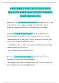 Real Estate U Pass the NY State Exam Questions with Correct Verified Answers latest version 2025