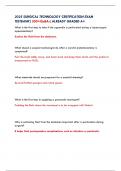 2025 SURGICAL TECHNOLOGY CERTIFICATION EXAM TESTBANK&vert;500&plus;Qs&As&vert;ALREADY GRADED A&plus;