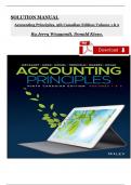 Solution Manual for Accounting Principles Volume 1 & Volume 2&comma; 9th Canadian Edition Jerry J&period; Weygandt&comma; Verified Chapters 1 - 20&comma; Complete Newest Version
