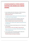 ATI MUSCULOSKELETAL SYSTEM COMPLETE  QUESTIONS AND ANSWERS 2024 &lpar;VERIFIED  ANSWERS&rpar;