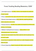 &lpar;Praxis&rpar; Teaching Reading Elementary 5205