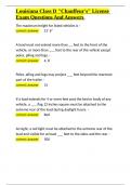 Louisiana Class D Chauffeur-s License Exam Questions And Answers&period;docx