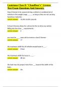 Louisiana Class D Chauffeur-s License Test Exam Questions And Answers&period;docx
