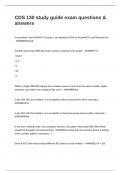 CDS 130 study guide exam questions & answers