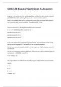 CDS 130 Exam 2 Questions & Answers