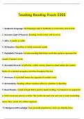 Teaching Reading Praxis 5205