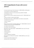 ATI Comprehensive Exam with correct answers