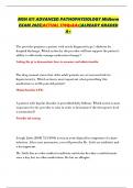 MSN 611 ADVANCED PATHOPHYSIOLOGY Midterm EXAM 2025&vert;ACTUAL 170Qs&As&vert;ALREADY GRADED A&plus;