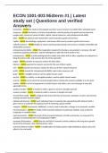 ECON 1001-003 Midterm &num;1 &vert; Latest study set &vert; Questions and verified Answers