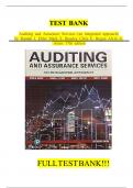 Test Bank For Auditing And Assurance Services&comma; 17th Edition by Alvin A Arens