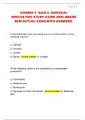 COURSE 1- QUIZ 2- SURGICAL  SPECIALTIES STUDY GUIDE 2025 BRAND  NEW ACTUAL EXAM WITH ANSWERS&period;