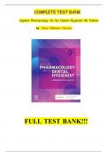 Test Bank for Applied Pharmacology for the Dental Hygienist 9th Edition by Elena Bablenis Haveles isbn-9780323798631 Complete verified Guide Graded A&plus;