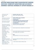 Exam &lpar;elaborations&rpar; NCCAOM HERB COMPLETE  QUESTIONS AND ANSWERS 