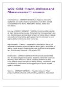 WGU - C458 - Health&comma; Wellness and Fitness exam with answers