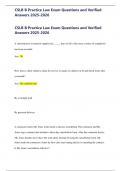 CSLB B Practice Law Exam Questions and Verified Answers 2025-2026