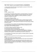 F80 TEST QUIZ A & B QUESTIONS & ANSWERS