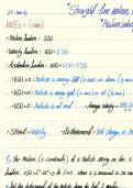 Class notes Calculus&comma; exam prep questions 