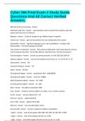 Cyber 366 Final Exam 2 Study Guide Questions And All Correct Verified Answers&period;