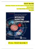 Test Bank For Advertising&comma; Promotion&comma; and other aspects of Integrated Marketing Communications&comma; 10th Edition&comma; J&period; Craig Andrews&comma; Terence A&period; Shimp ISBN&semi; 9781337282659 All Chapters Fully Covered Complete Guide A&plus;&vert;&vert;NEWEST VERSION&vert;&vert;&period;