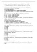 PRE-LICENSING USED VEHICLE DEALER EXAM