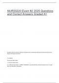 NURS5220 Exam &num;2 2025 Questions  and Correct Answers Graded A&plus; 