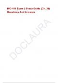 BIO 151 Exam 2 Study Guide &lpar;Ch&period; 36&rpar; Questions And Answers