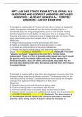 MFT LAW AND ETHICS EXAM ACTUAL EXAM &vert; ALL QUESTIONS AND CORRECT ANSWERS &lpar;DETAILED ANSWERS&rpar; &vert; ALREADY GRADED A&plus; &vert; VERIFIED ANSWERS &vert; LATEST EXAM 2025