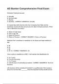 AD Banker Comprehensive Final&colon; &lpar;Latest 2025 Update&rpar; Exam Review&vert; Questions and Detailed Answers&vert; 100&percnt; Verified Correct&vert; Grade A&plus;&vert; All Units Covered