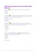 AANP Study Guide &lpar;Latest 2025 Update&rpar; Exam Review&vert; Questions and Detailed Answers&vert; 100&percnt; Verified Correct&vert; Grade A&plus; &lpar;100&percnt; Pass&rpar; All Units Covered