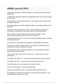 AEMA Journal&sol; AEMA Journal 2012 &lpar;Latest 2025 Update&rpar; Exam Review&vert; Questions and Detailed Answers&vert; 100&percnt; Verified Correct&vert; Grade A&plus; &lpar;100&percnt; Pass&rpar; All Units Covered