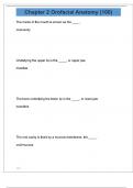 Chapter 2 Orofacial Anatomy &lpar;100&rpar;&colon; Anatomy of Orofacial Structures &lpar;New 2025&sol;2026 Update&rpar; Questions and Answers 100&percnt; Correct 2025 Grade A&plus;&period;