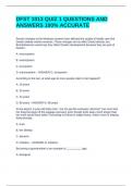 DFST 1013 QUIZ 1 QUESTIONS AND ANSWERS 100&percnt; ACCURATE