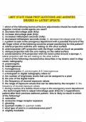 LMRT STATE EXAM PREP QUESTIONS AND ANSWERS GRADED A&plus; LATEST UPDATE&period;