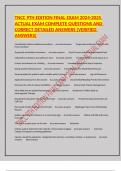 TNCC 9th Edition Final Exam &ndash; Emergency Nursing Certification &ndash; 2024-2025 &ndash; Complete Exam Questions with 100&percnt; Accurate Answers